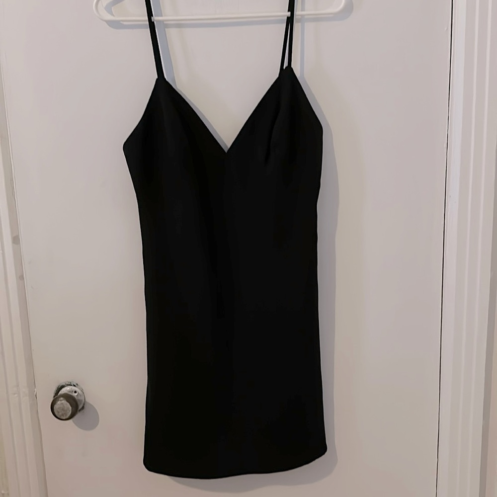 Dynamite Black Slip Dress With Low Back